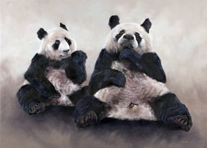 Ours de Chine, Pixiu, 2014 (acrylique sur toile) - Odile Kidd