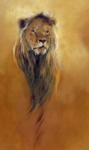 King Leo, 2000 (acrylique et crayon sur toile) - Odile Kidd