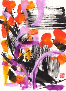 Rencontre florale avec Bach, abstraction à l