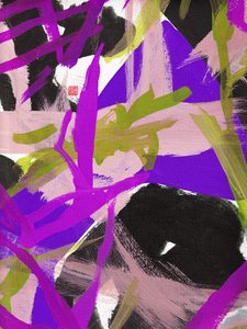 Floral violet Zen, 2023 - Odilia W. Y. Fu
