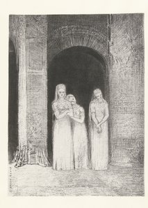 Les prêtresses furent en attente - Odilon Redon