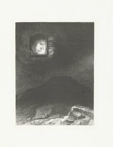 Une tête dans une lanterne - Odilon Redon