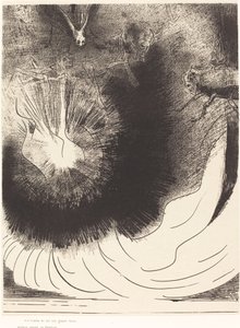 Et il tomba du ciel une grande étoile ardente - Odilon Redon