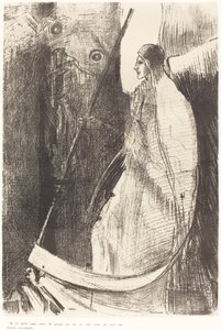Et un autre ange sortit du temple qui est au ciel, ayant lui aussi une faucille tranchante - Odilon Redon