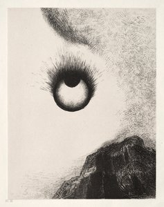Partout des globes oculaires sont en feu - Odilon Redon