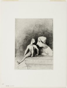 Félinité, planche sept de In Dreams - Odilon Redon