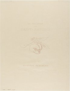 Frontispice/Platine de titre pour la Tentation de Saint Antoine - Odilon Redon