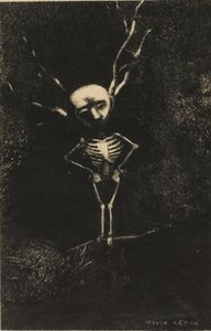 Dans le labyrinthe des branches, la figure pâle apparut, planche 2 de 7 - Odilon Redon