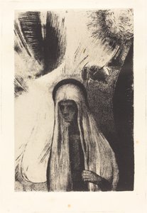 La Vieille: Que Crains-tu? Un large trou Noir! Il est vide peut-être? - Odilon Redon