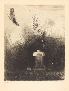 Si par une nuit lourde et sombre, un bon chrétien, par charité, derrière quelque vieux décombre, enterre votre corps voûté - Odilon Redon
