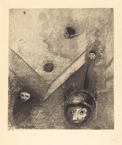Sur le fond de nos nuits dieu de son doigt savant dessine un cauchemar multiforme et sans trêve - Odilon Redon