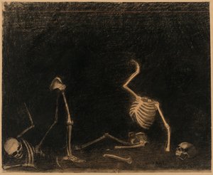 La bataille des ossements - Odilon Redon