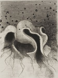 Les bêtes de la mer, rondes comme des bouteilles en cuir, planche 22 de 24 - Odilon Redon