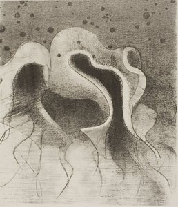 Les bêtes de la mer, rondes comme des bouteilles en cuir, planche 22 de 24 - Odilon Redon