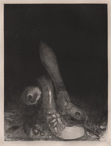 La tentation de Saint Antoine : Les fleurs tombent et la tête d