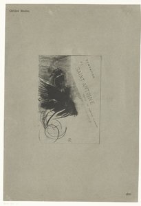 Page de titre de la série avec la tentation de Saint Antoine (Tentation de Saint-Antoine, texte de Gustave Flaubert)