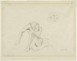 Deux figures grotesques - Odilon Redon