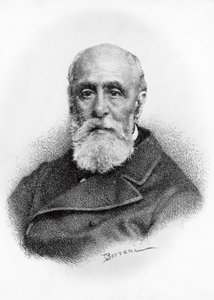 Portrait de Giovanni Ruffini (1807-1881), poète et patriote italien, lithographie d