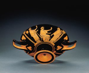 Kylix attique à figures rouges, vers 470 av. J.-C.