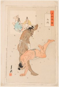 Combat de lutteurs de sumo - Ogata Gekko