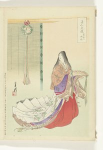 Dame de cour Heian - Ogata Gekko