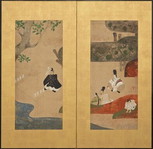 Cérémonie shinto, période Edo, fin 17ème-début 18ème siècle - Ogata Kenzan