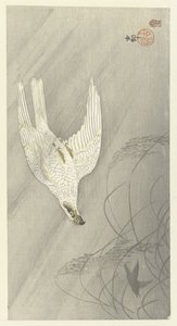 Faucon chassant - Ohara Koson