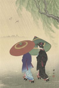 Deux femmes sous la pluie, 1925-36 - Ohara Koson
