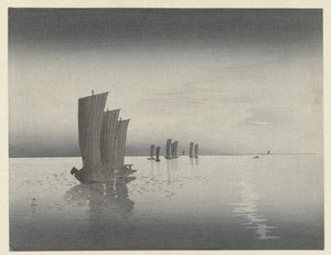 Bateaux de pêche - Ohara Koson