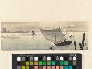 Bateaux de pêche au clair de lune - Ohara Koson
