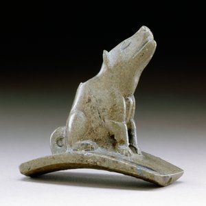 Pipe plateforme coyote, 200 av. J.-C.-100 apr. J.-C. - Ohio Hopewell culture