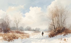 Promenade hivernale en solitaire - Ohkimiko