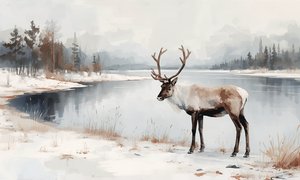 Réflexions hivernales sur les rennes - Ohkimiko