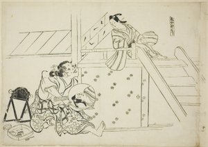 Une femme Nomori - Okumura Masanobu