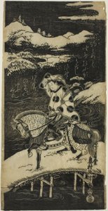 Traversée de la Rivière à Sano - Okumura Masanobu