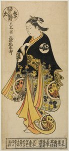 Sanjo Kantaro, de "Un triptyque de jeunes acteurs de Kabuki : Edo, à droite" - Okumura Masanobu