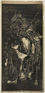 Deux Garçons comme les Moines Excentriques Kanzan (Chinois : Hanshan) et Jittoku (Chinois : Shide) - Okumura Masanobu