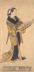 Femme avec des jouets pour le festival des garçons, vers 1730 - Okumura Masanobu