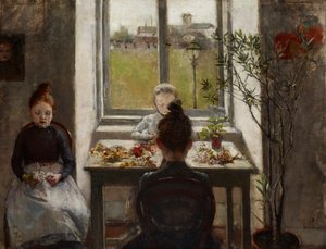 Filles aux fleurs - Olga Boznanska