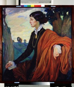 Portrait de la poétesse russe Anna Akhmatova (1889-1966) - Olga Lyudvigovna Della Vos Kardovskaya