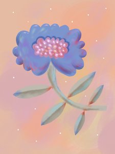 Fleur fantastique lumineuse