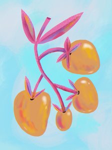 Fruits botaniques aux couleurs vives - Olga Skomorokhova