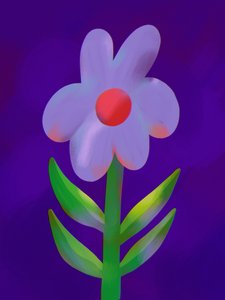 Fleur violette éclatante