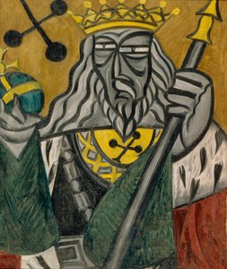 Roi de trèfle, 1915 - Olga Rozanova