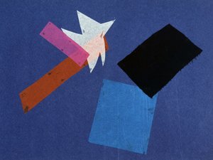 Guerre universelle : œuvre de collage par Olga Rosanova, janvier 1916 - Olga Wladimirowna  Rosanowa