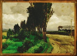 Chemin de fer dans le paysage - Railway in a landscape ... - Olga Wisinger Florian