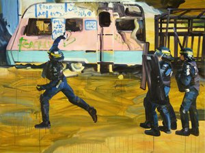 Le livre de la jungle, 2016 (acrylic on canvas) - Olivier Morel