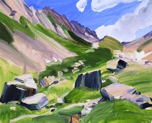 Loèche-les-Bains 15, 2012 (acrylique sur toile)