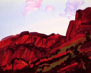Loèche-les-Bains 16, 2012 (acrylique sur toile) - Olivier Morel