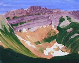 Loèche-les-Bains 17, 2012 (acrylique sur toile) - Olivier Morel
